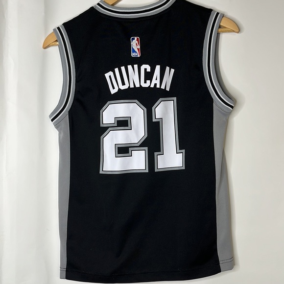 Adidas San Antonio Spurs Jersey Youth Medium Duncan #21 - Picture 2 of 6